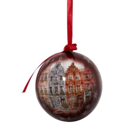 Kerstbal Belgium - Huisjes-1