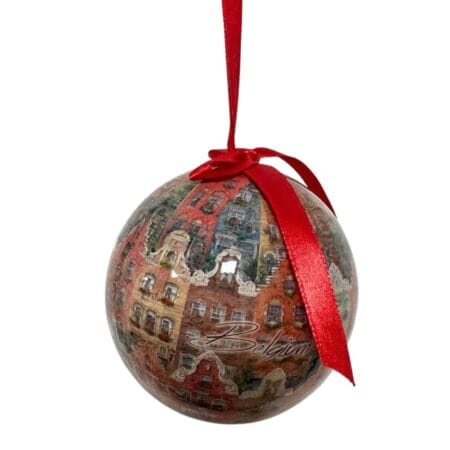 Kerstbal Belgium - Huisjes-2